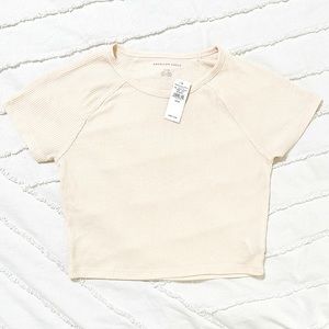 Medium American Eagle Ribbed Crop Top